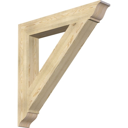 Ekena Millwork Traditional Traditional Rough Sawn Bracket, Douglas Fir, 6"W x 42"D x 42"H BKT06X42X42TRA01RDF